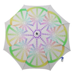 Polygon Evolution Wheel Geometry Hook Handle Umbrellas (large) by Amaryn4rt