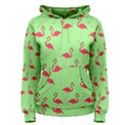 Flamingo pattern Women s Pullover Hoodie View1