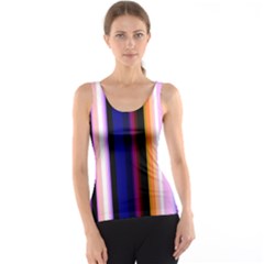 Fun Striped Background Design Pattern Tank Top by Amaryn4rt