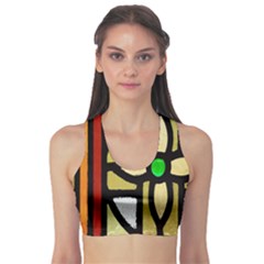 A Detail Of A Stained Glass Window Sports Bra by Amaryn4rt