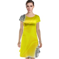 Fractal Abstract Background Cap Sleeve Nightdress by Amaryn4rt