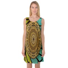 Kaleidoscope Dream Illusion Sleeveless Satin Nightdress by Amaryn4rt