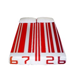 Colorful Gradient Barcode Fitted Sheet (full/ Double Size) by Simbadda