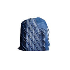 Building Architectural Background Drawstring Pouches (small)  by Simbadda