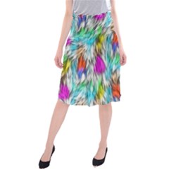 Fur Fabric Midi Beach Skirt by Simbadda
