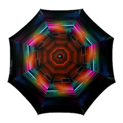 Abstract Binary Golf Umbrellas by Simbadda