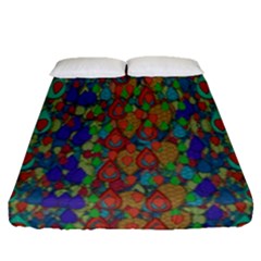 Sea Of Mermaids Fitted Sheet (queen Size) by pepitasart