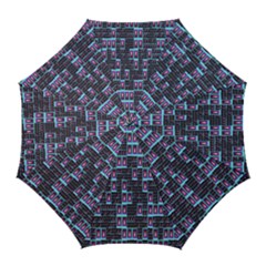 Techno Fractal Wallpaper Golf Umbrellas by Simbadda
