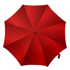 Red Gradient Fractal Backgroun Hook Handle Umbrellas (medium) by Simbadda