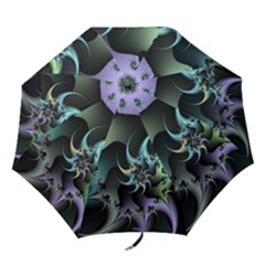 Fractal Image With Sharp Wheels Folding Umbrellas by Simbadda