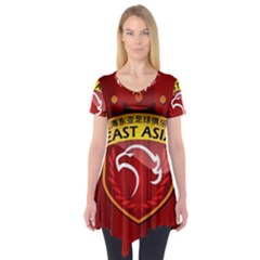 Shanghai Sipg F C  Short Sleeve Tunic  by Valentinaart