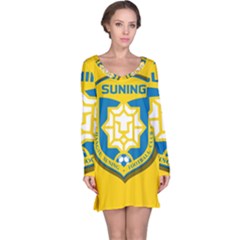 Jiangsu Suning F C  Long Sleeve Nightdress by Valentinaart