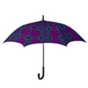 Purple Seamless Pattern Digital Computer Graphic Fractal Wallpaper Hook Handle Umbrellas (Medium) View3
