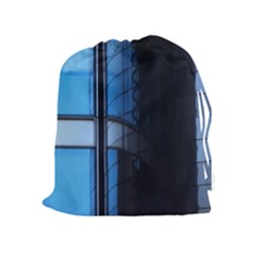 Modern Office Window Architecture Detail Drawstring Pouches (extra Large) by Simbadda