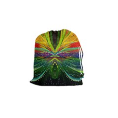 Future Abstract Desktop Wallpaper Drawstring Pouches (small)  by Simbadda