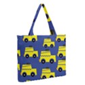 A Fun Cartoon Taxi Cab Tiling Pattern Medium Zipper Tote Bag View2