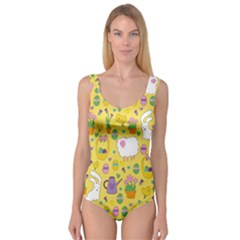 Cute Easter Pattern Princess Tank Leotard  by Valentinaart