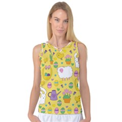 Cute Easter Pattern Women s Basketball Tank Top by Valentinaart