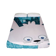 Easter Bunny  Fitted Sheet (full/ Double Size) by Valentinaart