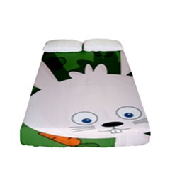 Easter Bunny  Fitted Sheet (full/ Double Size) by Valentinaart