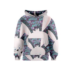 Easter Bunny  Kids  Pullover Hoodie by Valentinaart