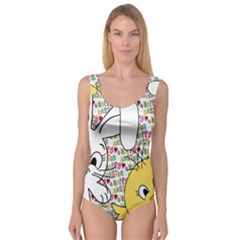 Easter Bunny And Chick  Princess Tank Leotard  by Valentinaart
