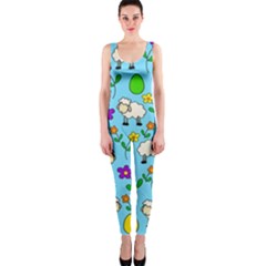 Easter Lamb Onepiece Catsuit by Valentinaart