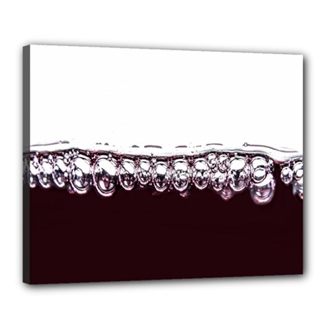 Bubbles In Red Wine Canvas 20  X 16  by Nexatart