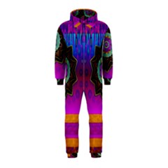 Air And Stars Global With Some Guitars Pop Art Hooded Jumpsuit (kids) by pepitasart