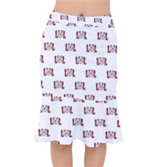 Funny Emoji Laughing Out Loud Pattern  Mermaid Skirt by dflcprintsclothing