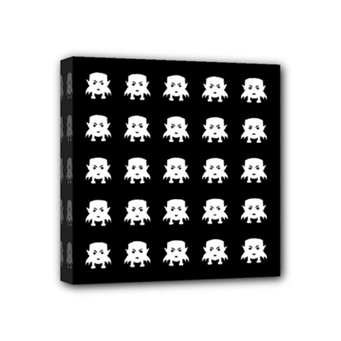 Emoji Baby Vampires Pattern Mini Canvas 4  X 4  by dflcprints