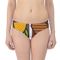 Chocolate Lime Brown Circle Line Plaid Polka Dot Orange Green White Hipster Bikini Bottoms by Mariart