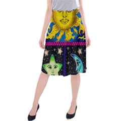 Celestial Skies Midi Beach Skirt by dawnsiegler
