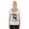 Rainbow sheep Women s Cap Sleeve Top View1