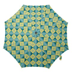 Yellow Blue Diamond Chevron Wave Hook Handle Umbrellas (medium) by Mariart