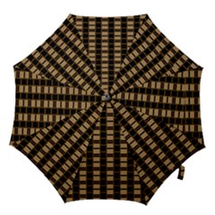 Geometric Shapes Plaid Line Hook Handle Umbrellas (medium) by Mariart