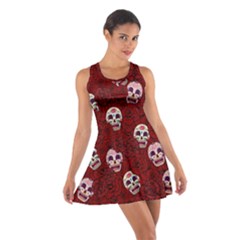 Funny Skull Rosebed Cotton Racerback Dress by designworld65