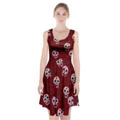 Funny Skull Rosebed Racerback Midi Dress by designworld65