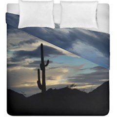 Cactus Sunset Duvet Cover Double Side (king Size) by JellyMooseBear