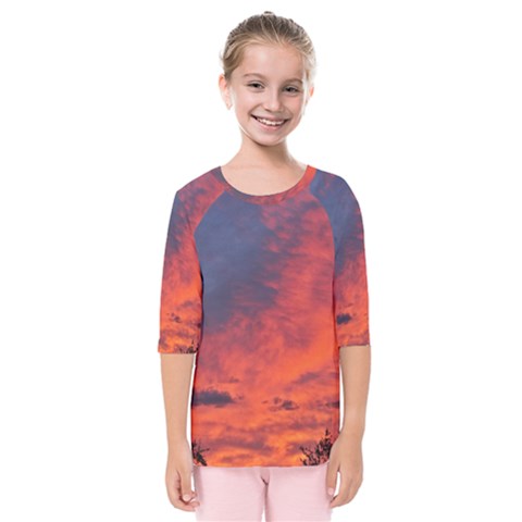 Arizona Sky Kids  Quarter Sleeve Raglan Tee by JellyMooseBear