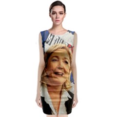 Marine Le Pen Classic Sleeveless Midi Dress by Valentinaart