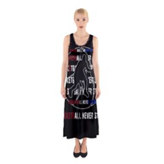 Basketball Never Stops Sleeveless Maxi Dress by Valentinaart