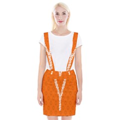 Iron Orange Y Combinator Gears Braces Suspender Skirt by Mariart