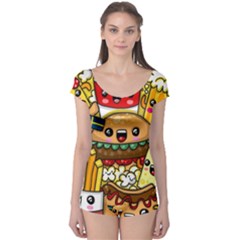Cute Food Wallpaper Picture Boyleg Leotard  by Nexatart