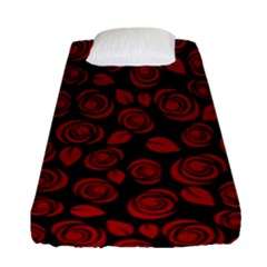 Floral Pattern Fitted Sheet (single Size) by ValentinaDesign