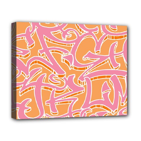 Abc Graffiti Deluxe Canvas 20  X 16   by Nexatart