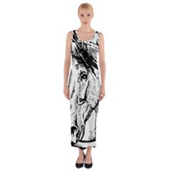 Framed Horse Fitted Maxi Dress by Nexatart
