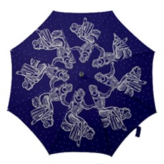 Virgo Zodiac Star Hook Handle Umbrellas (small) by Mariart