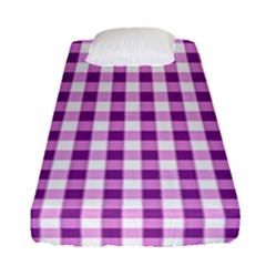 Plaid Pattern Fitted Sheet (single Size) by ValentinaDesign