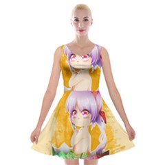 Easter Bunny Furry Velvet Skater Dress by Catifornia